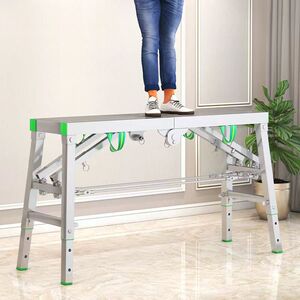 铁马凳折叠家用梯厂家直销加固加厚管材马凳室内外均适用多档可调