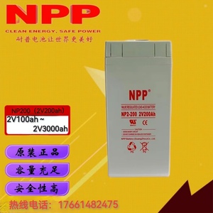 NPP耐普蓄电池NP2V-200/2V400AH 500AH 800AH1000AH银行后备电源