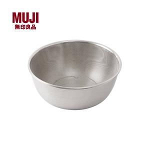 无印良品 MUJI  不锈钢盆和面家用厨房漏盆汤洗菜沥水篮套装家用