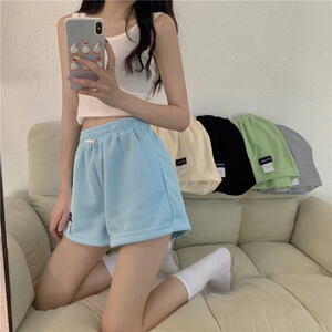 甜辣高腰显瘦休闲阔腿热裤子薄款夏季新款小个子运动短裤女装