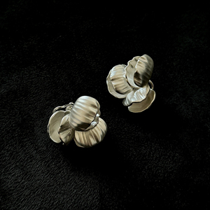 『月光贝壳』原创小众设计师耳饰 清冷高级极简自然主义耳环