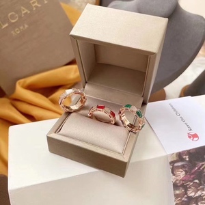 b宝s62925蛇骨戒指 红玛瑙 孔雀石 珍珠贝母镶钻婚戒对戒情侣款