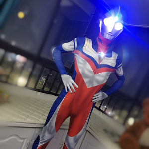 迪迦奥特曼皮套衣服大人版cos男童莱卡儿童真人服装连体衣演出服2