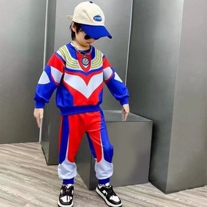 迪迦卫衣套装秋冬款童34儿童56加绒加厚7童装8岁男孩奥特曼衣服