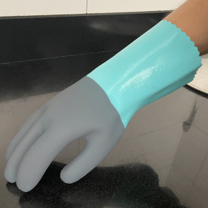耐油耐酸碱工业劳保手套橡胶防滑加厚耐用防腐蚀化工耐磨胶皮防水