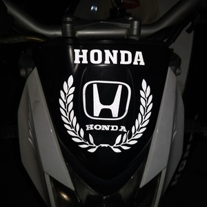 五羊本田鹰honda125电动摩托车标翅膀油箱身防水改装饰反光贴纸画