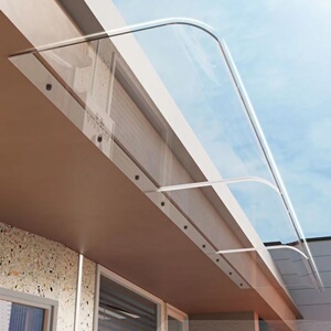 002人付款淘宝透明隐形雨棚挡雨板窗户阳台屋檐防雨户外门挡水小雨篷