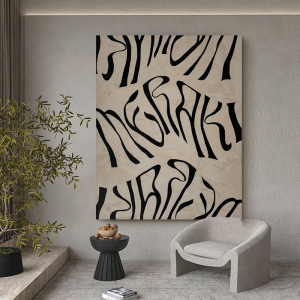 0024人付款天猫抽象装饰画客厅沙发背景墙壁设计师现代简约黑白巨幅