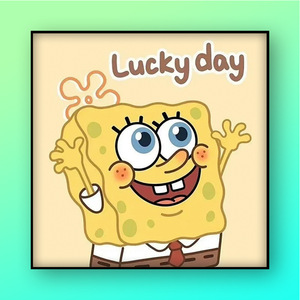 海绵宝宝儿童卡通diy数字油画走心礼物填色手绘涂鸦丙烯装饰画