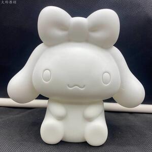 玉桂狗石膏娃娃存钱罐手工diy白胚 搪胶涂色娃地摊玩具涂鸦存钱罐