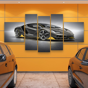 汽车主题客厅装饰画贴膜店背景墙挂画酒吧赛车美容店墙面装饰壁画