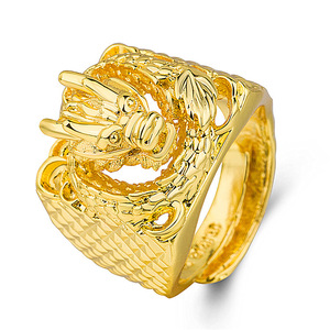 龙戒指男龙纹