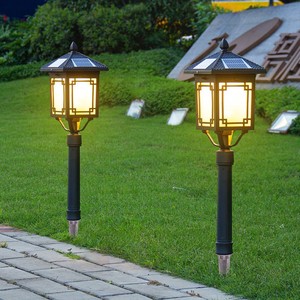 太阳能草坪灯感应LED室外景观别墅花园草地灯家用户外防水庭院灯