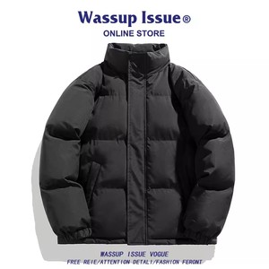 WASSUP ISSUE美式羽绒棉服男款冬季小棉袄宽松防寒冬装棉衣男外套