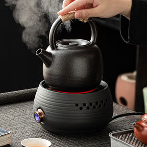 黑陶煮茶壶电陶炉泡茶专用蒸煮老白茶围炉煮茶器茶炉烧水壶耐高温