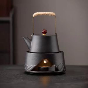 温茶炉小火炉蜡烛煮茶底座保温暖茶器提香器烘茶炉围炉煮茶温茶器