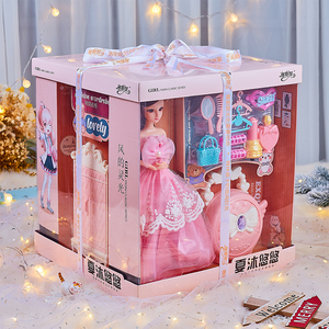 女孩玩具巴比洋娃娃套装超大礼盒换装公主洋娃娃仿真精致梦想豪宅