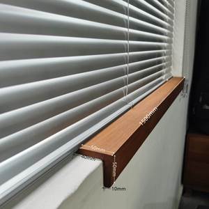 柚木l型窗套窗台置物板隔板封边包边楼梯收口压条自贴地板护墙角
