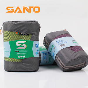 SANTO山拓户外运动健身吸水速干沙滩巾超细纤维柔软舒适便携浴巾