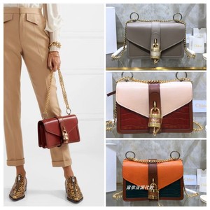 法国代购chloe/寇依 新款女士aby chain锁头牛皮手提单肩斜跨包