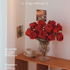 RoomTour希腊玫瑰仿真花花束客厅摆件玫瑰花假花摆设花装饰花绢花
