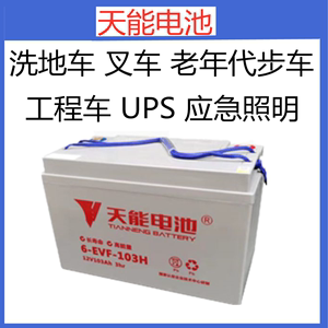 正品天能蓄电池6-EVF-103H 12v103AH大阳巧客电动汽车UPS专用电瓶