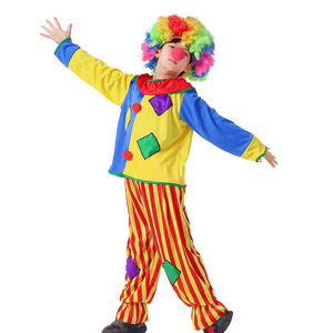 万圣节儿童小丑演出服装cos搞笑衣服男女套装狂欢化妆舞会表演服