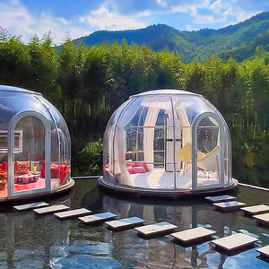 网红pc室外星空房餐厅户外露营民宿泡泡屋透明帐篷玻璃小屋星空屋