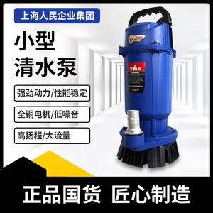 上海人民水泵 潜水泵220V380V 清水泵农用浇地高扬程大流量抽水泵