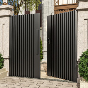 不锈钢庭院别墅大门农村自建房单双开门小区入户门现代简约户外门