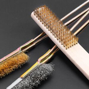 钢丝文玩钢丝刷不锈钢细加密除锈刷子金刚核桃菩提清理文刷玩刷