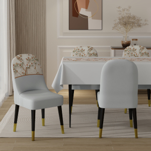 椅子套弧形凳子万能保护套四季通用轻奢现代简约餐桌椅子套罩全包