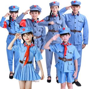 八一儿童红歌合唱服红军表演节目演出八路女孩小学幼儿园红星闪闪