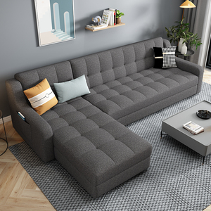 沙发床两用小户型可折叠多功能双人客厅贵妃转角布艺可储物经济型