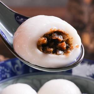 咸口汤圆味兰溪温州大元宵水煮商用香菇猪肉乐山芽菜臊子馅速冻四