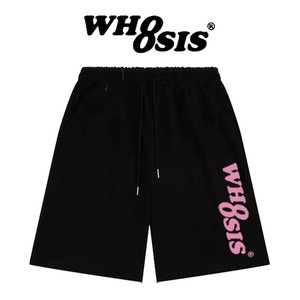 WHOOSIS（不知其名）新幻影logo纯色短裤国潮夏季重磅美式绵街头