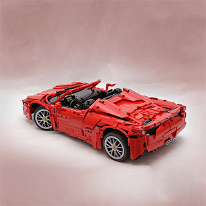 适用乐高moc积木 科技1767 创意法拉利458跑车遥控电动车玩具男孩