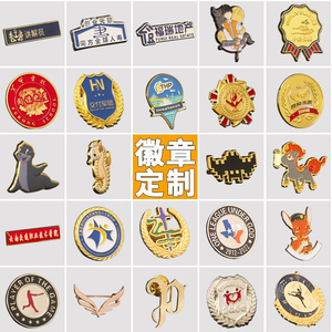 金属徽章定做胸牌胸章胸针司徽奖勋章定制班徽订做校徽logo纪念章