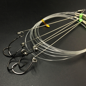 新款双向天平串钩尼龙线刺丝u钢架防缠绕有倒支 钓鱼钩10钩 鲤鱼