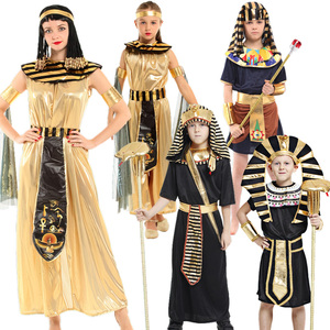 圣诞节儿童埃及服cos魔法师化妆舞会法老艳后衣服国王古罗马服装