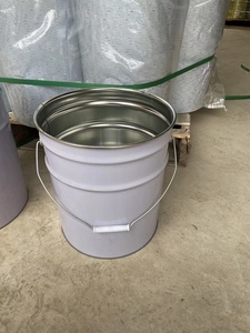 垃圾桶水桶家用手提18升20L加厚花篮涂料油漆化工金属包装白铁桶