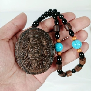 越南芽庄富甲天下沉香木手把件文玩富甲一方挂件实木摆件把把件