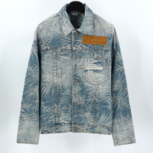 palm angels棕榈天使pa棕榈树提花夹克男女同款宽松牛仔衣外套