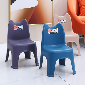 靠背椅儿童椅子塑料加厚幼儿园宝宝卡通小板凳子可爱防滑家用座椅