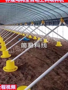 鸡鸭鹅用上料线蛟龙喂料投料机养殖场自动喂料机养殖加料投料设备