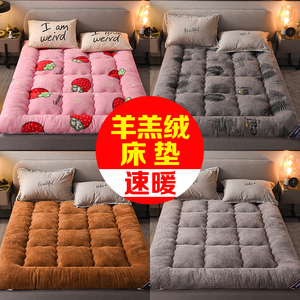 加厚羊羔绒床垫床褥1.5m床1.8米榻榻米单人双人床褥子垫被2x2.2米