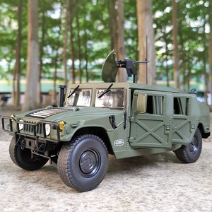 合金悍马H1战地车模型儿童仿真虎式装甲车玩具坦克吉普车越野汽车