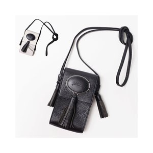 日本直邮Longchamp 手机壳手机包智能手机包单肩包皮革女式 34046