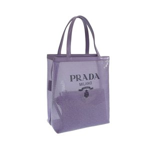 日本直邮Prada 女式手提包出口亮片紫色 1BG417 RETE PAILLETTES