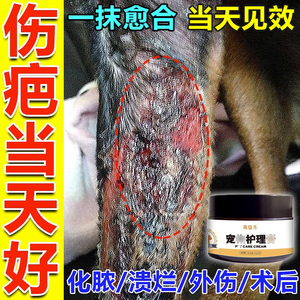 狗狗伤口愈合药宠物受伤皮肤化脓溃烂脓皮症猫咪绝育术后抗菌消炎